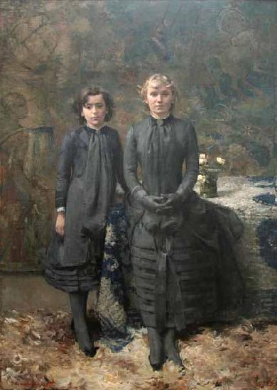 Theo Van Rysselberghe The Sisters of the Painter Schlobach Germany oil painting art